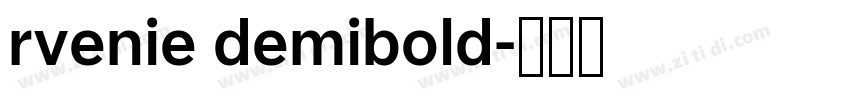 rvenie demibold字体转换